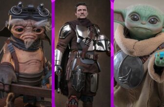 The ‘Mandalorian and Grogu’ Hot Toys Figures Want You to Know Pedro Pascal Is Under That Helmet