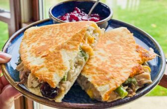 Thanksgiving Quesadilla – Barefeet in the Kitchen